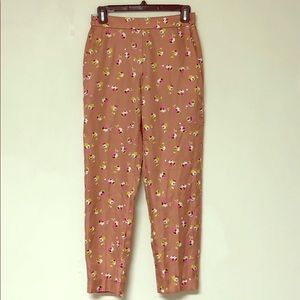 J Crew floral print pant